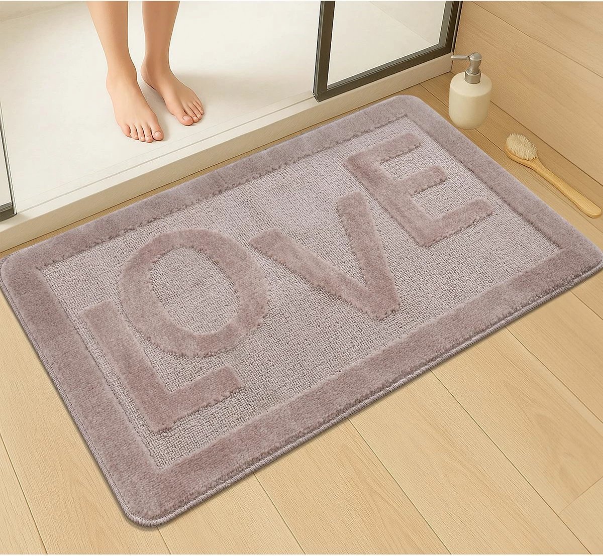 Tapet për banjo Mijölnir, Love, ngjyrë mink Tapet për banjo Mijölnir, Love, ngjyrë mink