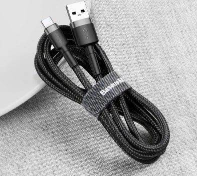Kabllo USB Baseus CATKLF-UG1, 3 m, USB A në USB C, E zezë Kabllo USB Baseus CATKLF-UG1, 3 m, USB A në USB C, E zezë