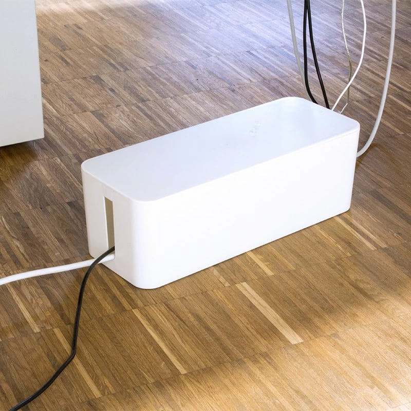 Kuti për kabllo LogiLink, menaxhim kabllosh, plastikë, e bardhë, 400x135x160mm