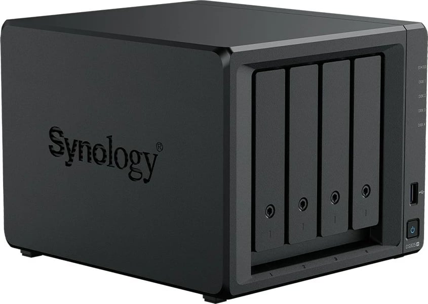 NAS server Synology DiskStation DS925+, Ryzen Embedded V1500B, 4 GB DDR4, 0 TB, Zi