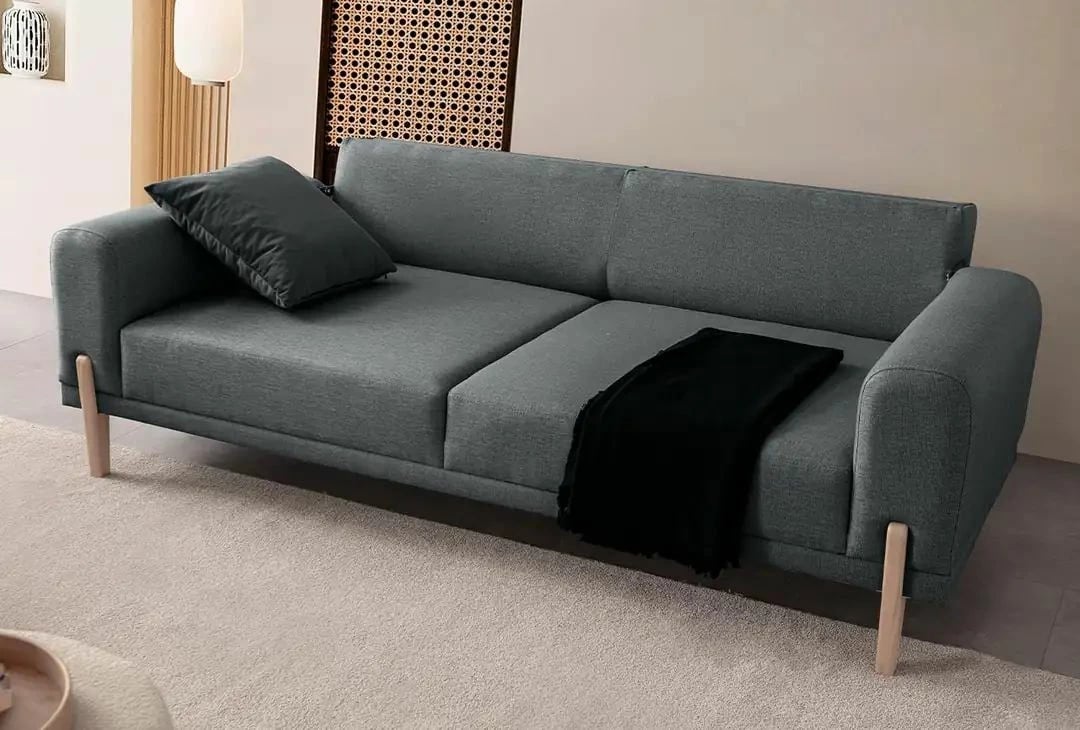 Divan-krevat treshe, ngjyrë antracit, Atelier del Sofa