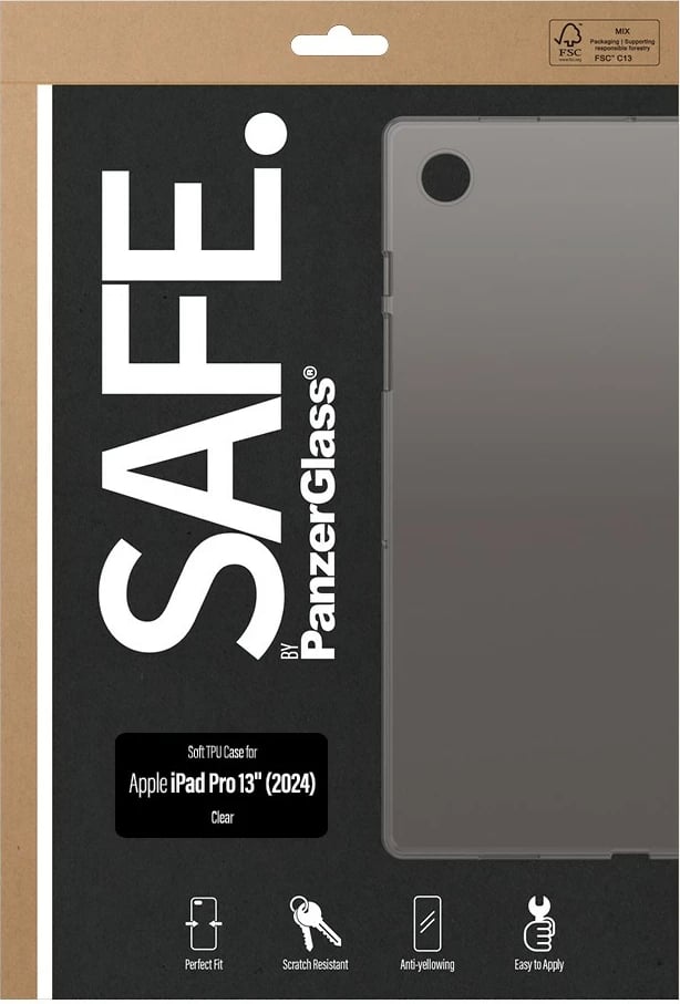 Mbështjellës PanzerGlass për iPad Pro 13" (2024), transparent