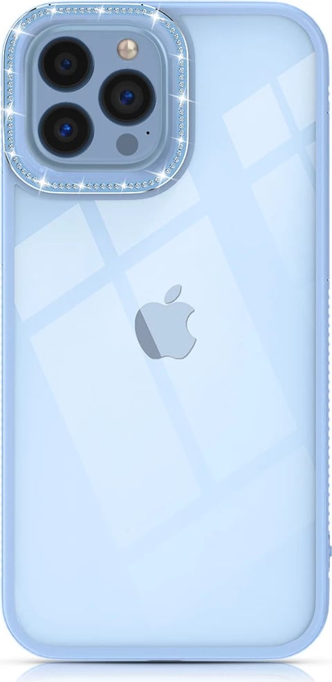 Mbështjellës Kingxbar Sparkle Series për iPhone 13 Pro, me kristale, Blu