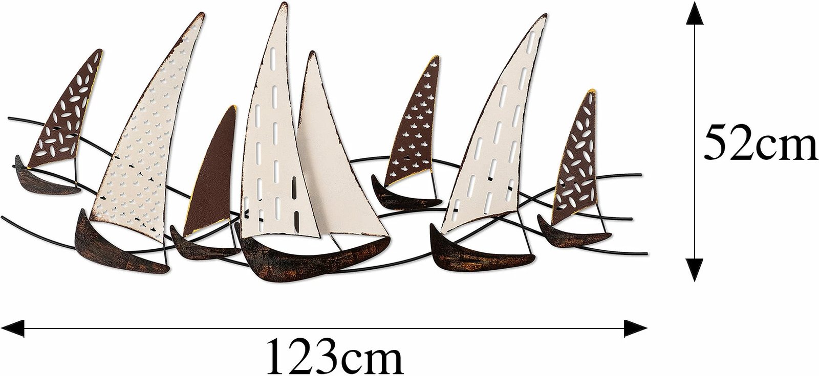 Aksesor dekorativ metalik për mur Wallity, Uskuna