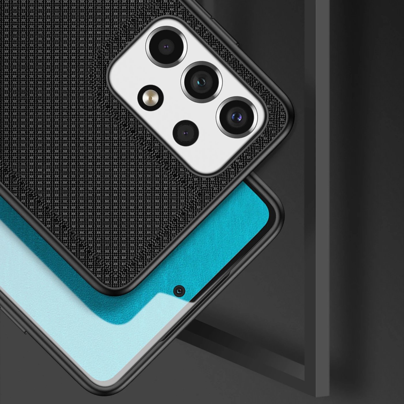 Mbështjellës Dux Ducis Fino për Samsung Galaxy A73, najlon, i zi