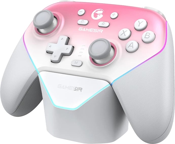 Kontrollues wireless GameSir SuperNova T4n Pro, për PC/Nintendo Switch/iOS/Android, 1000 mAh, Rozë
