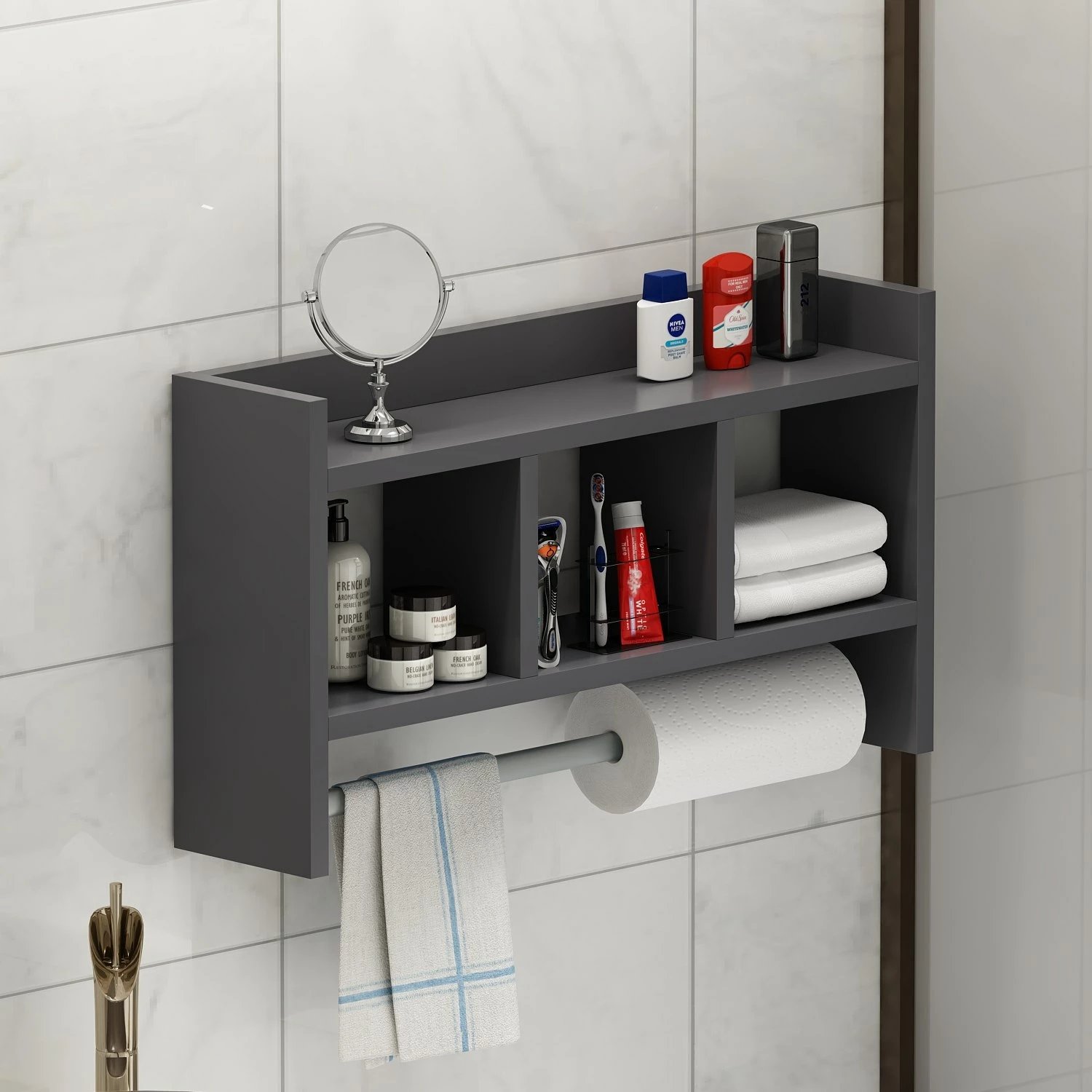 Raft muri Hanah Home Asya, ngjyrë antracit