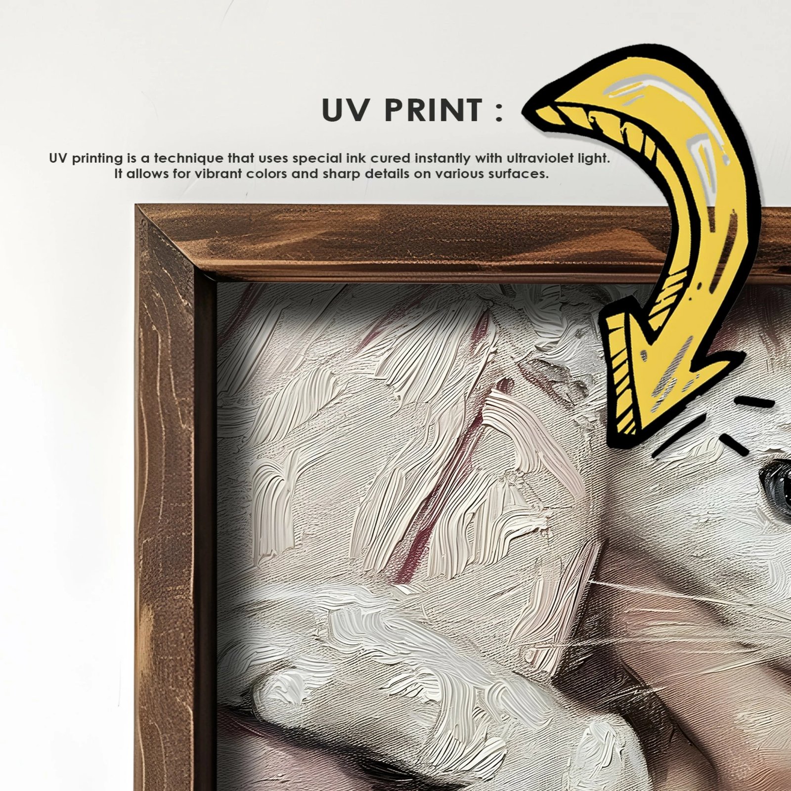 Pikturë dekorative me kornizë MDF, Wallity, GE148-L