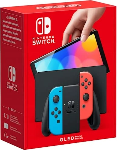Konzolë Nintendo Switch OLED, e kuqe/e kaltër