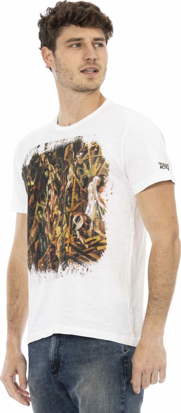 Maicë për meshkuj Trussardi Action, e bardhë