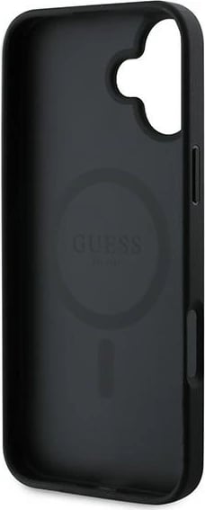 Mbështjellës Guess 4G Printed Stripes MagSafe për iPhone 16 Plus, i zi Mbështjellës Guess 4G Printed Stripes MagSafe për iPhone 16 Plus, i zi
