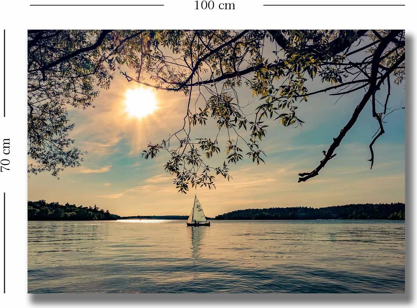 Pikturë dekorative në kanavacë, shumëngjyrëshe, 70x100cm, 701002021C-048