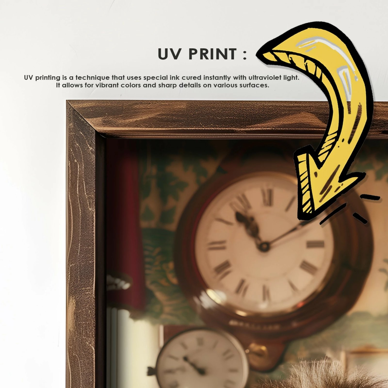 Pikturë dekorative me kornizë MDF, shumëngjyrëshe, GE051-L