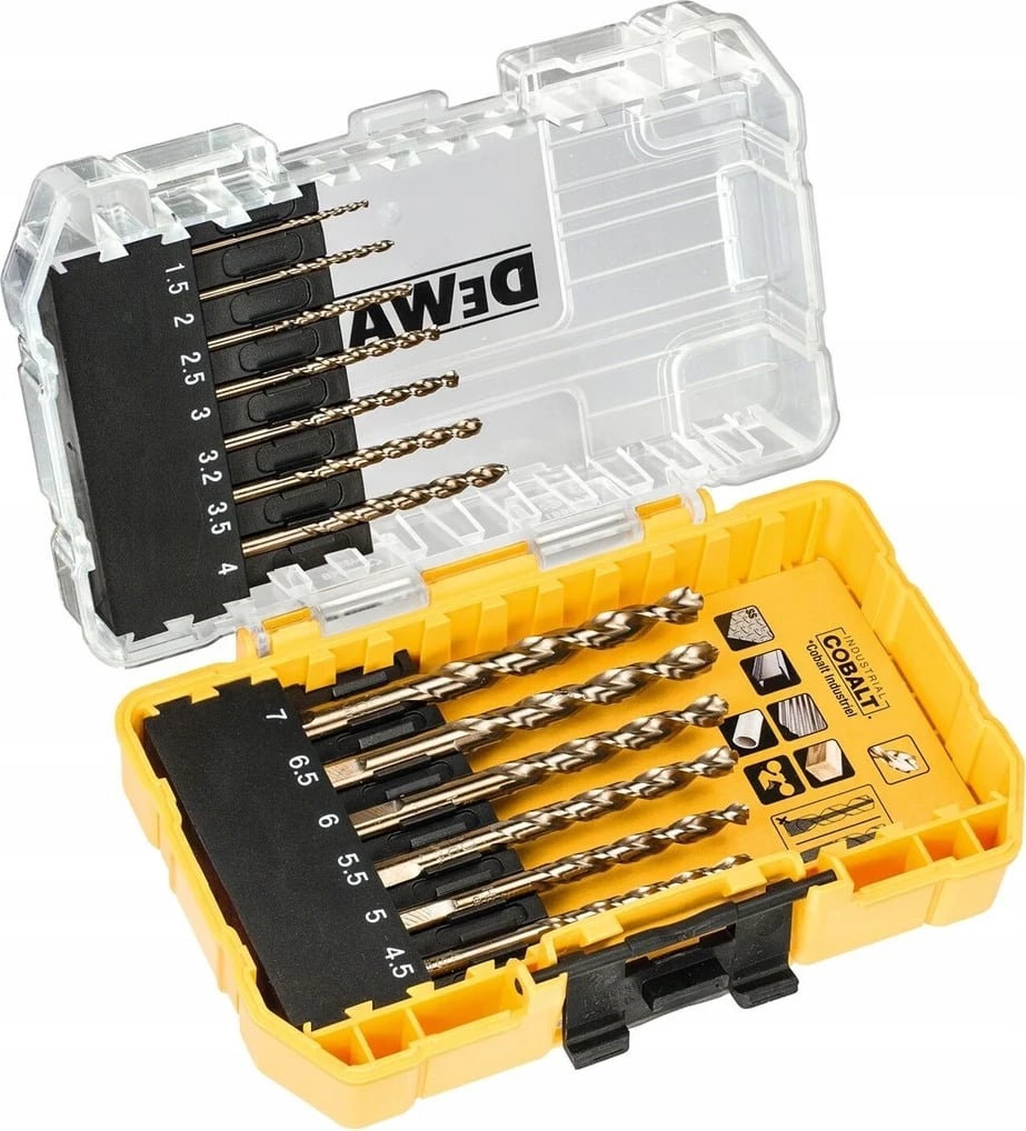 Set spiralash DeWalt, 13 copë, HSS E Cobalt