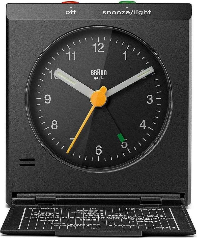 Orë alarmi Braun BC 05 B, quartz, me dritë dhe snooze, e zezë Orë alarmi Braun BC 05 B, quartz, me dritë dhe snooze, e zezë
