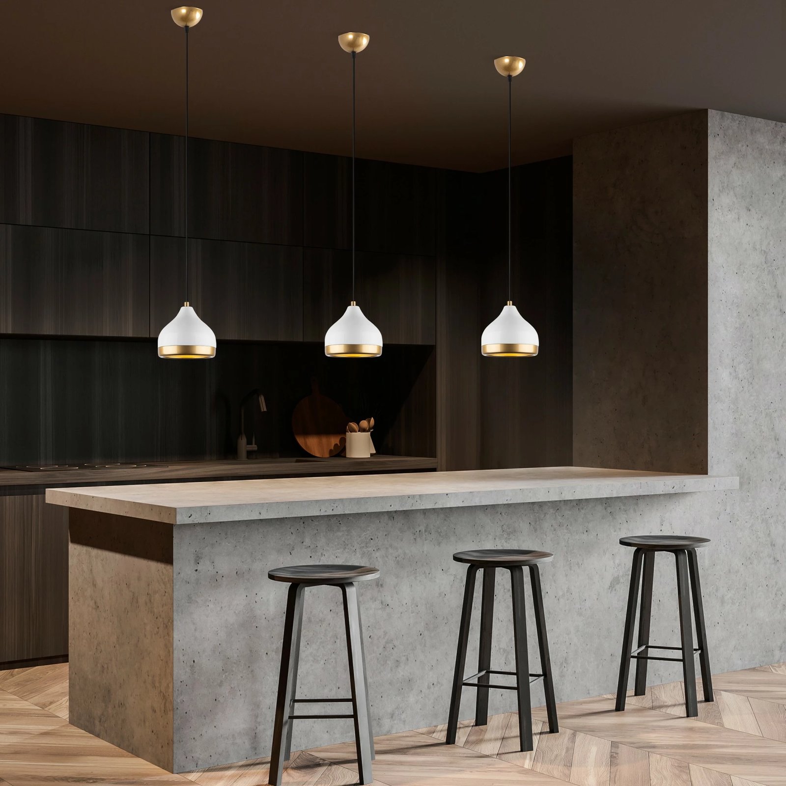 Llambë tavani Opviq, model Yildo - M-6870, e bardhë, lartësi e rregullueshme