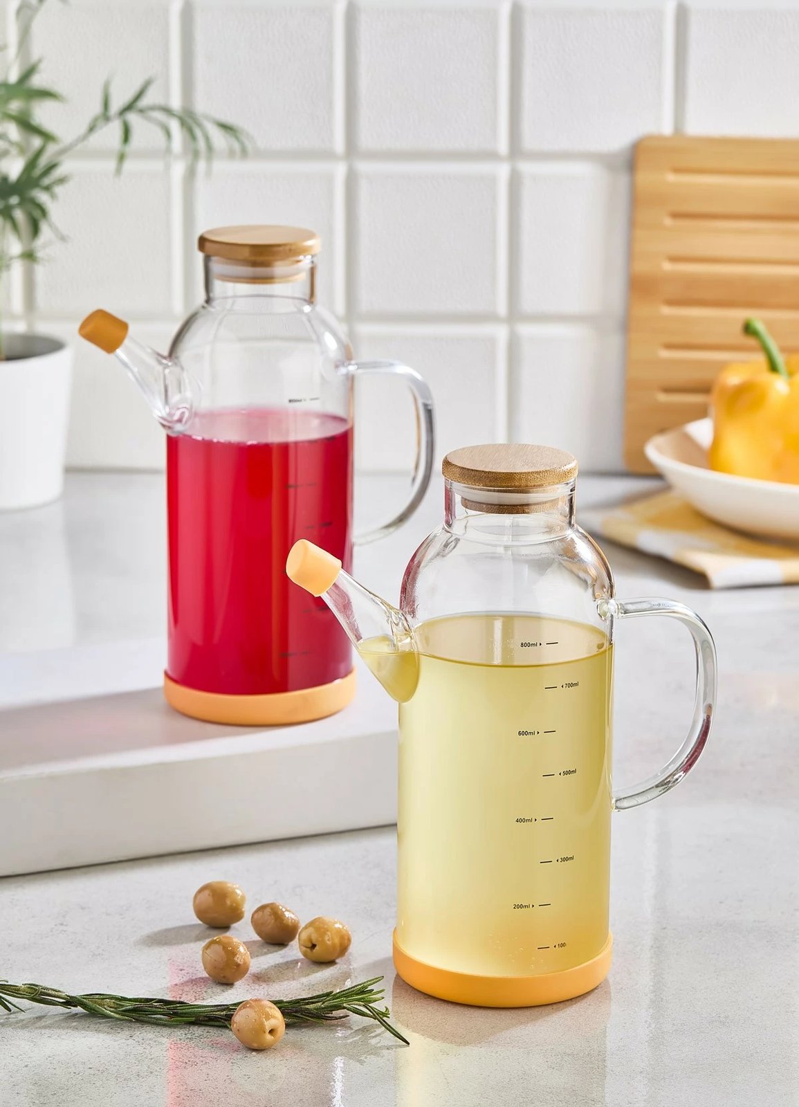 Set shpërndarës vaji (2 copë), Hermia, bambu - druri