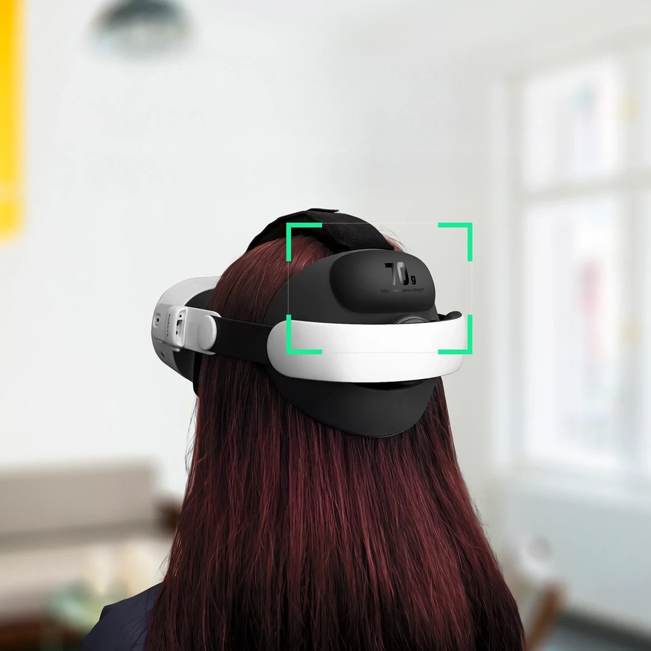 Rrip koke VR, BoboVR E3, për Meta Quest 3/3S, sistem balancimi me kundërpeshë, polikarbonat i përforcuar, e bardhë dhe e zezë