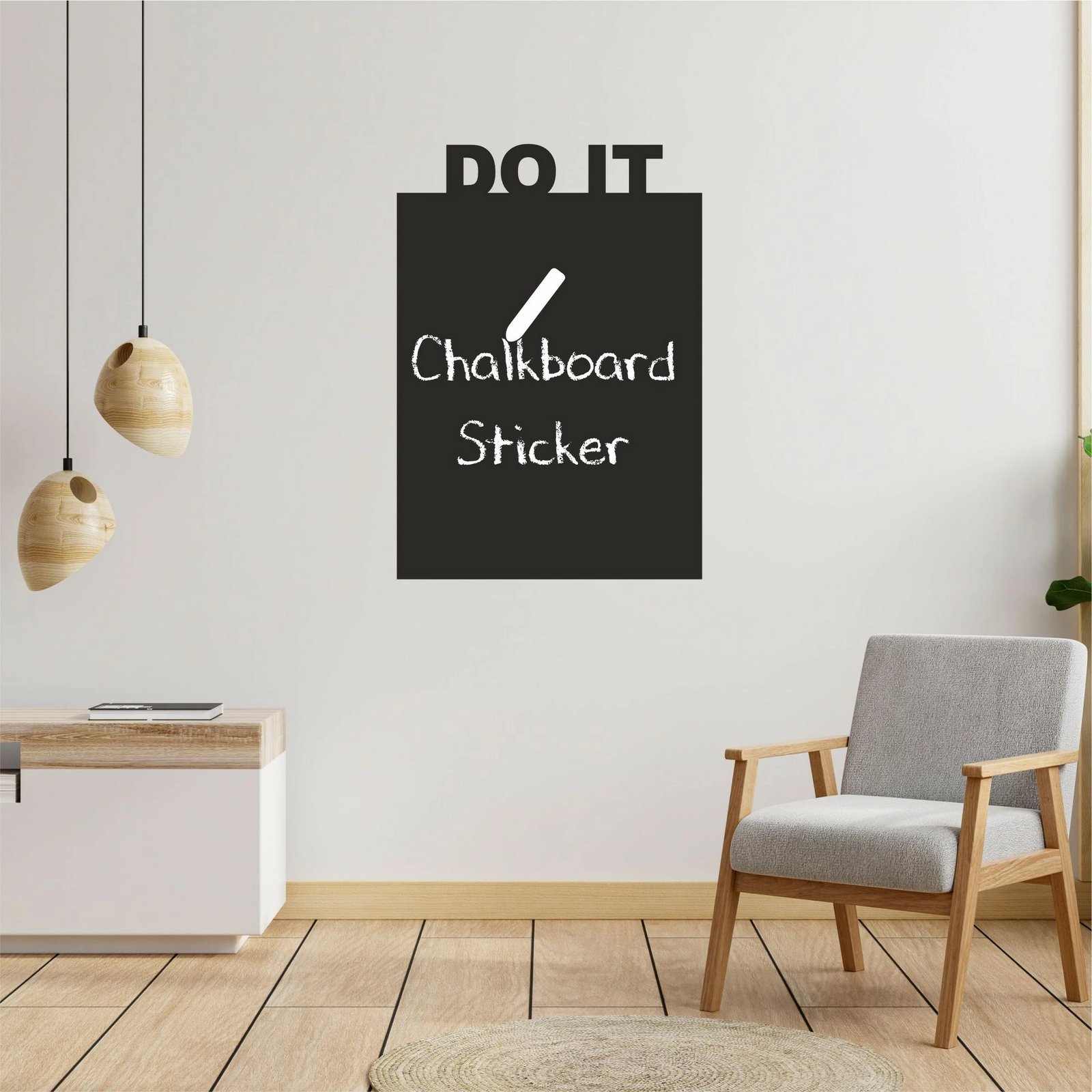 Sticker dekorativ për mur, ngjyrë e zezë, Wallity, MY-00106, 40x60cm