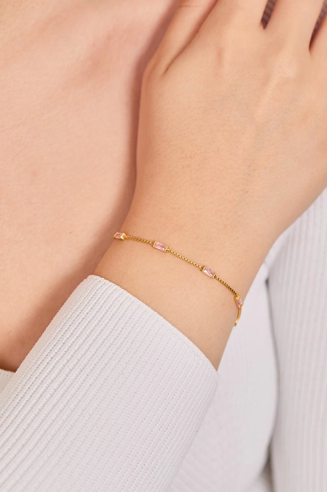 Byzylyk argjendi, ngjyrë rozë, Jumeon, TFNY65216Pembe