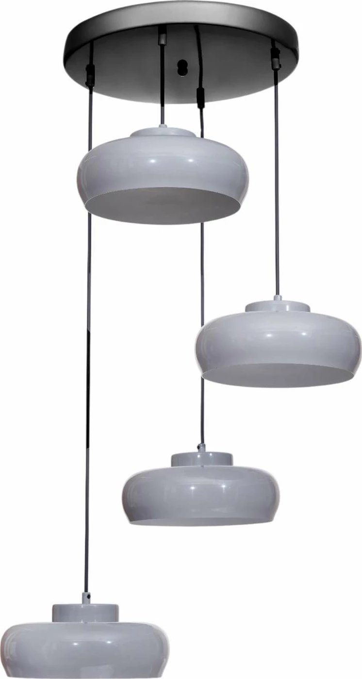 Llambë tavani Opviq, 9028-4, metalike, gri dhe e zezë