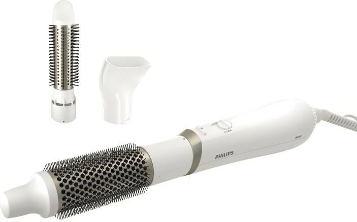 Furçë elektrike për flokë Philips BHA303/00, 800 W, 3 nivele temperature, jonizim, e bardhë