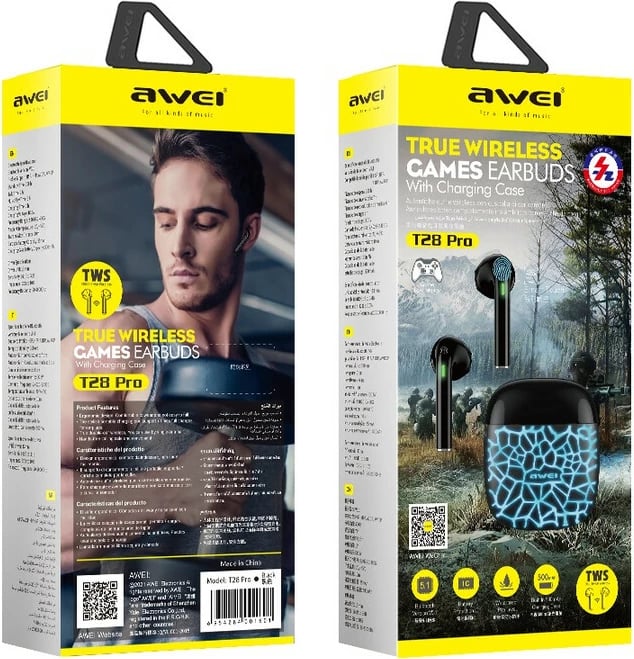 Kufje Me Bluetooth AWEI T28Pro (Kalter)