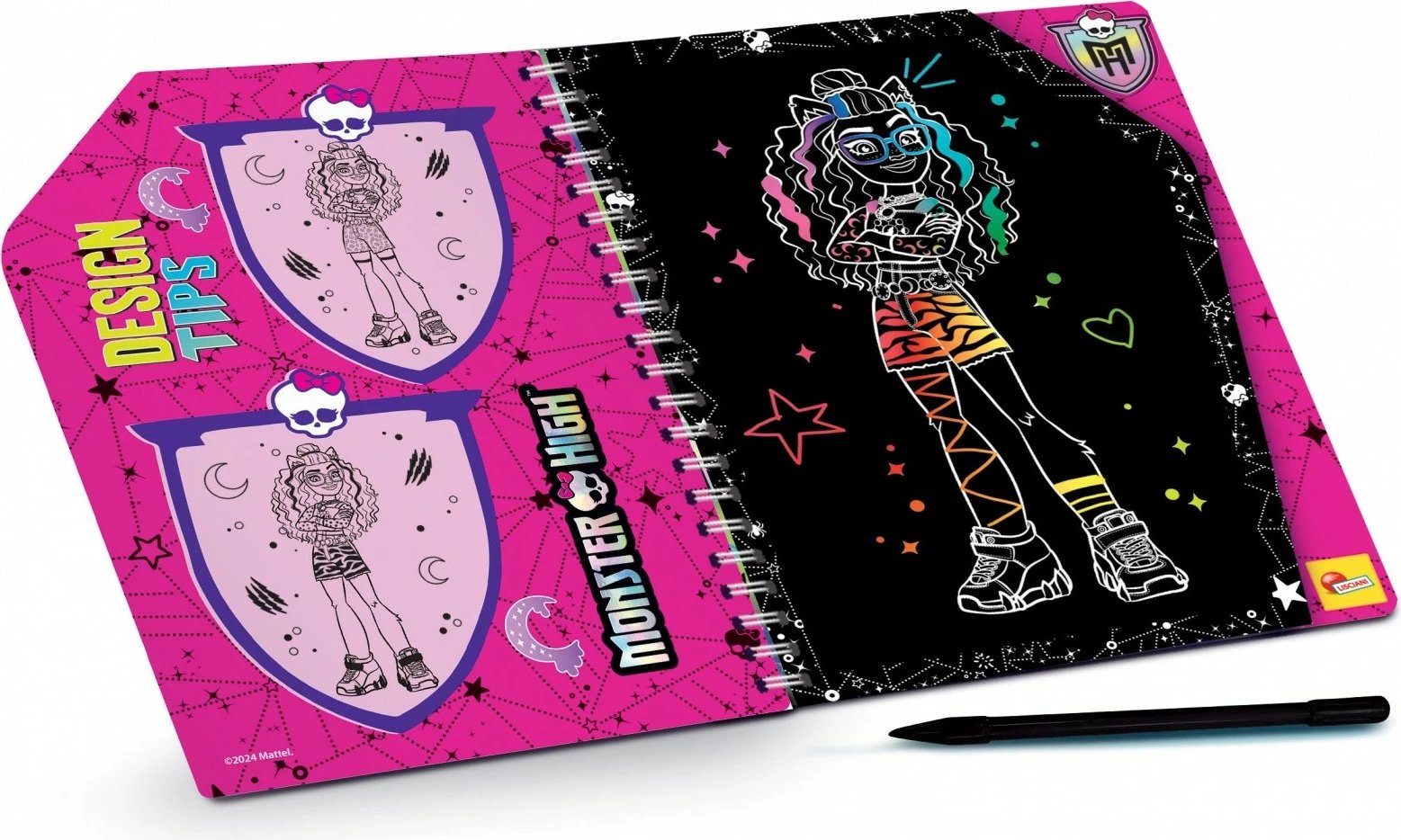 Fletore scratch art Monster High Lisciani 44 faqe, për vajza