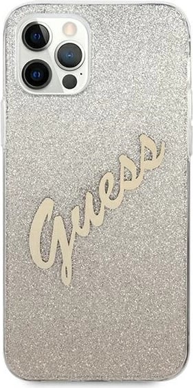 Mbështjellës Guess GUHCP12MPCUGLSGO për iPhone 12/12 Pro 6.1", Glitter Gradient, Ari