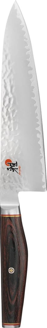 Thikë kuzhine Gyutoh ZWILLING Miyabi 6000 MCT, 20 cm, çelik, dorezë druri, Gri