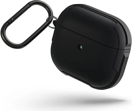 Mbështjellës UNIQ Valencia për AirPods 3, me karabiner, i zi