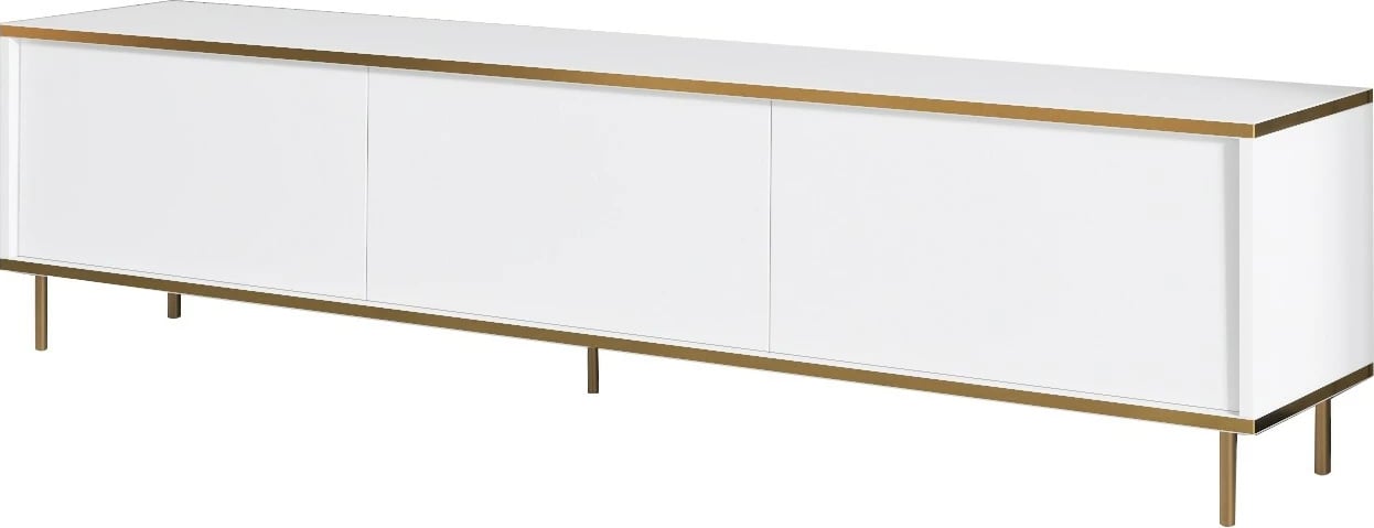 Komodë TV Hanah Home, e bardhë, e artë, Imaj