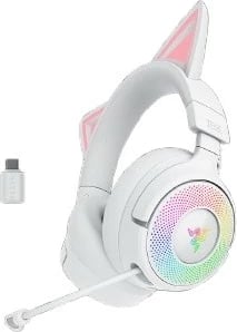 Kufje Razer Kraken Kitty V3 Pro, wireless, RGB, të bardha