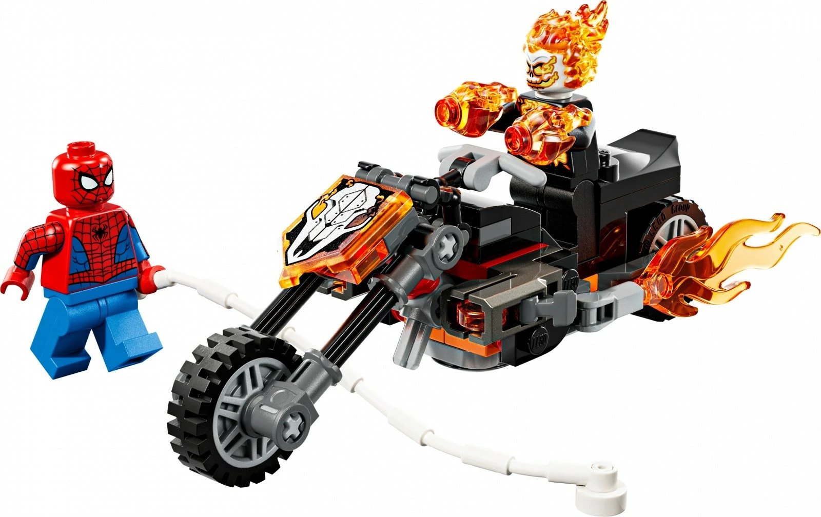 Set ndërtimi LEGO Marvel 76335 Spider-Man vs Ghost Rider, 72 pjesë, 6+, set i vogël