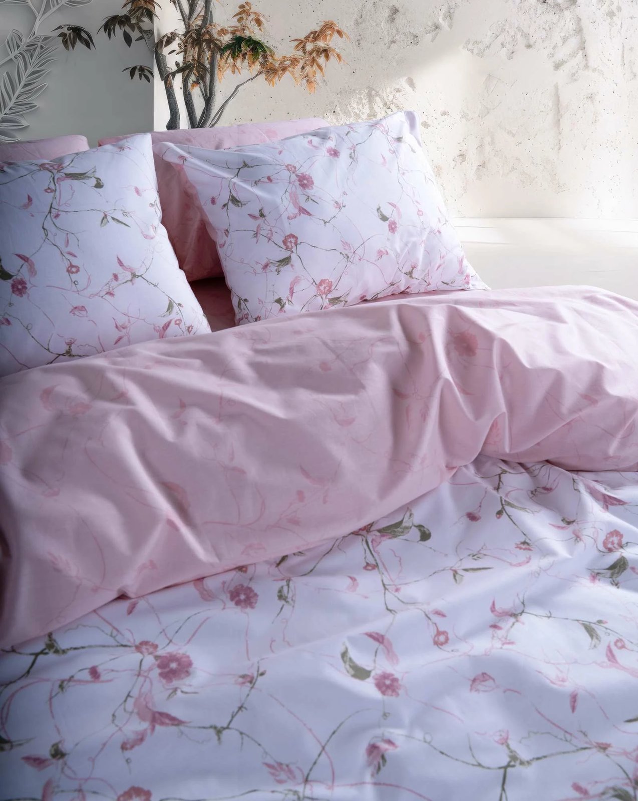 Set mbulesë për jorgan king, ngjyrë rozë, L'essentiel, Lima