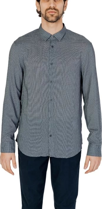Këmishë për meshkuj Armani Exchange, gri