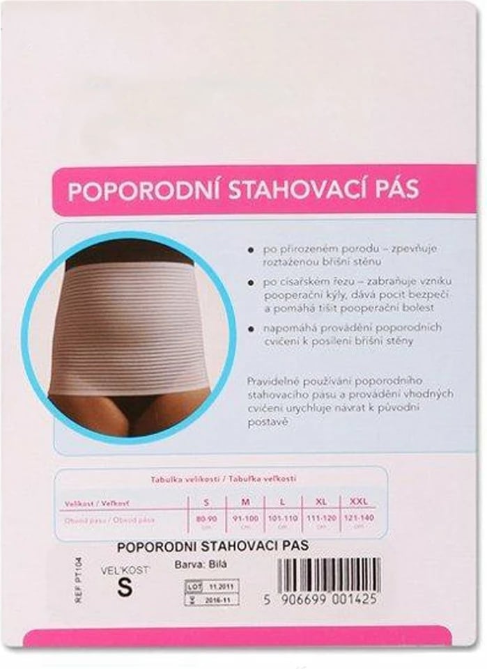 Rrip shtrëngues paslindjes, NEW BABY, madhësi XXL (121–140 cm), lartësi 24 cm, i bardhë