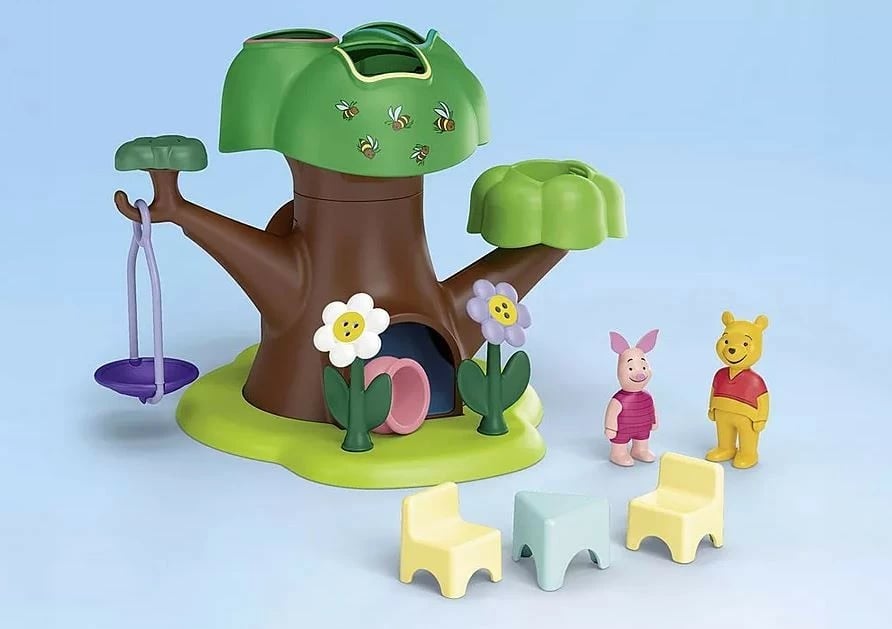 Set figurina Playmobil Junior 71693, Winnie the Pooh dhe Piglet, 17 pjesë