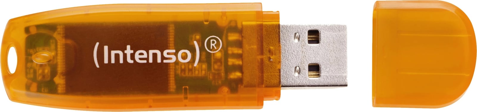 USB Intenso Rainbow Line 64 GB, USB Type-A, 2.0, Portokalli