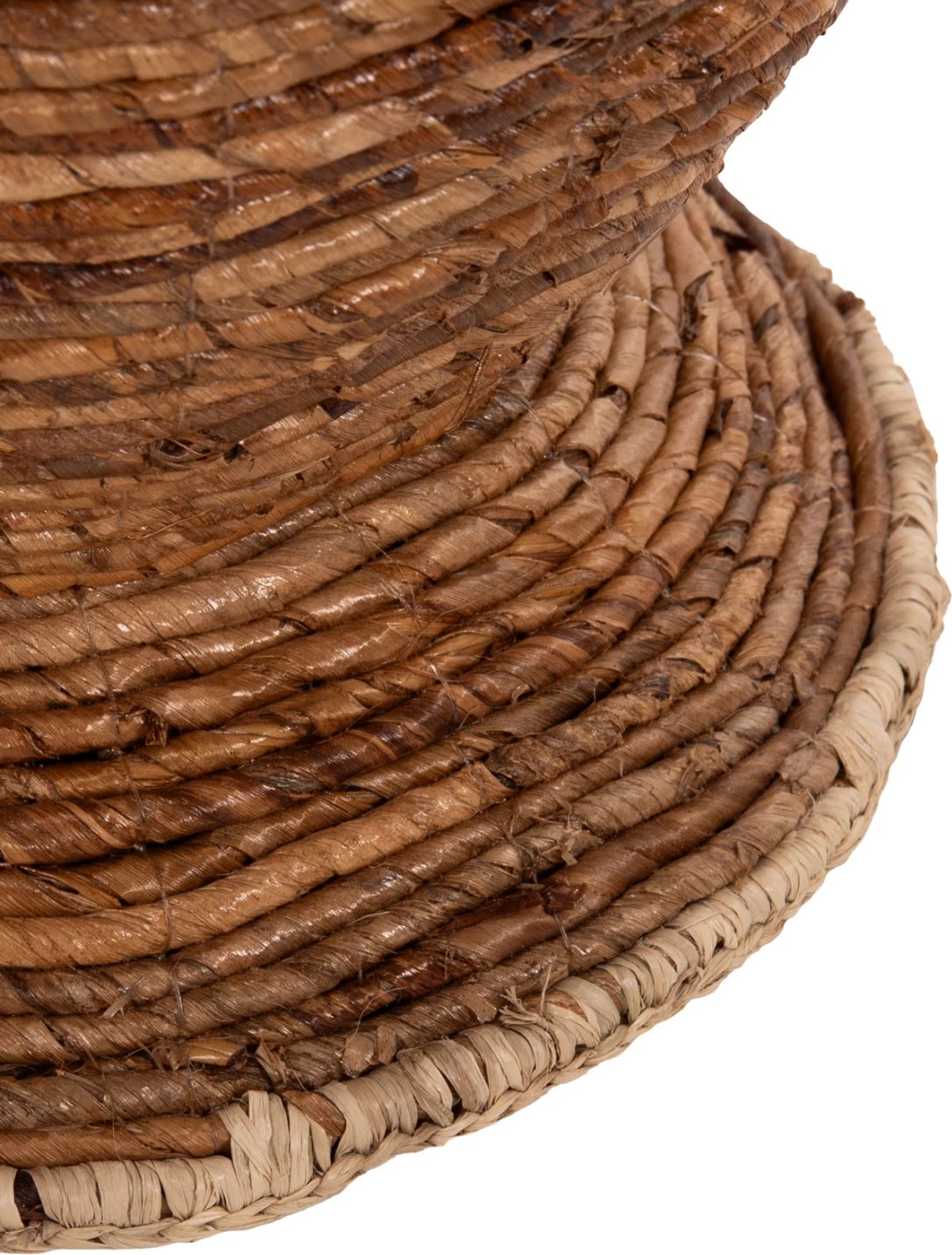 Vazo dekorative për dysheme, fibra banane, ngjyrë kafe, FH7865, Φ35x104H cm