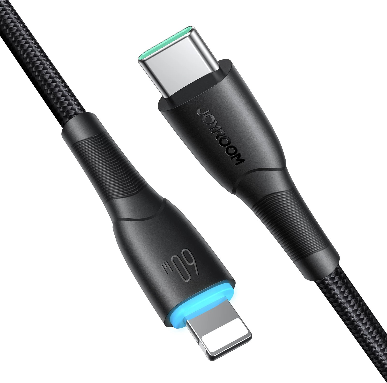 Kabllo USB-C në USB-C Joyroom Starry Series SA32-CC3, 1m, 60W, e zezë