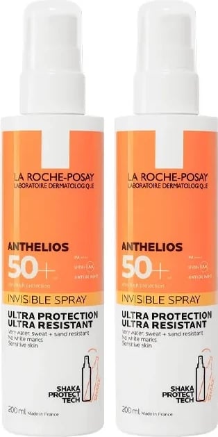 Spray për diell La Roche-Posay Anthelios Invisible Spray SPF50+ 2x200ml