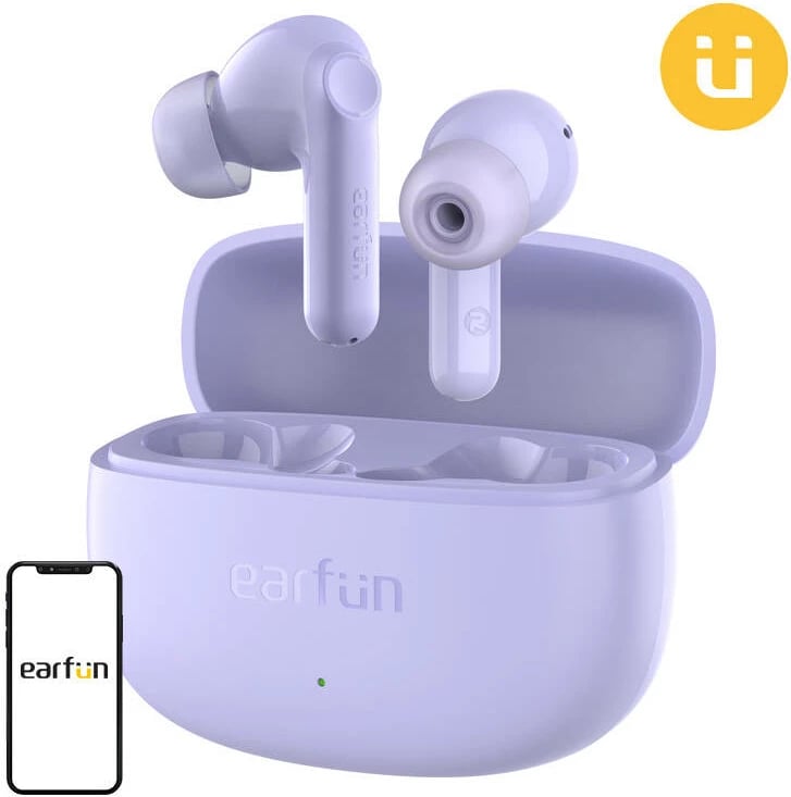 Kufje TWS EarFun Air Life, Bluetooth 5.4, me kasë karikimi, vjollcë