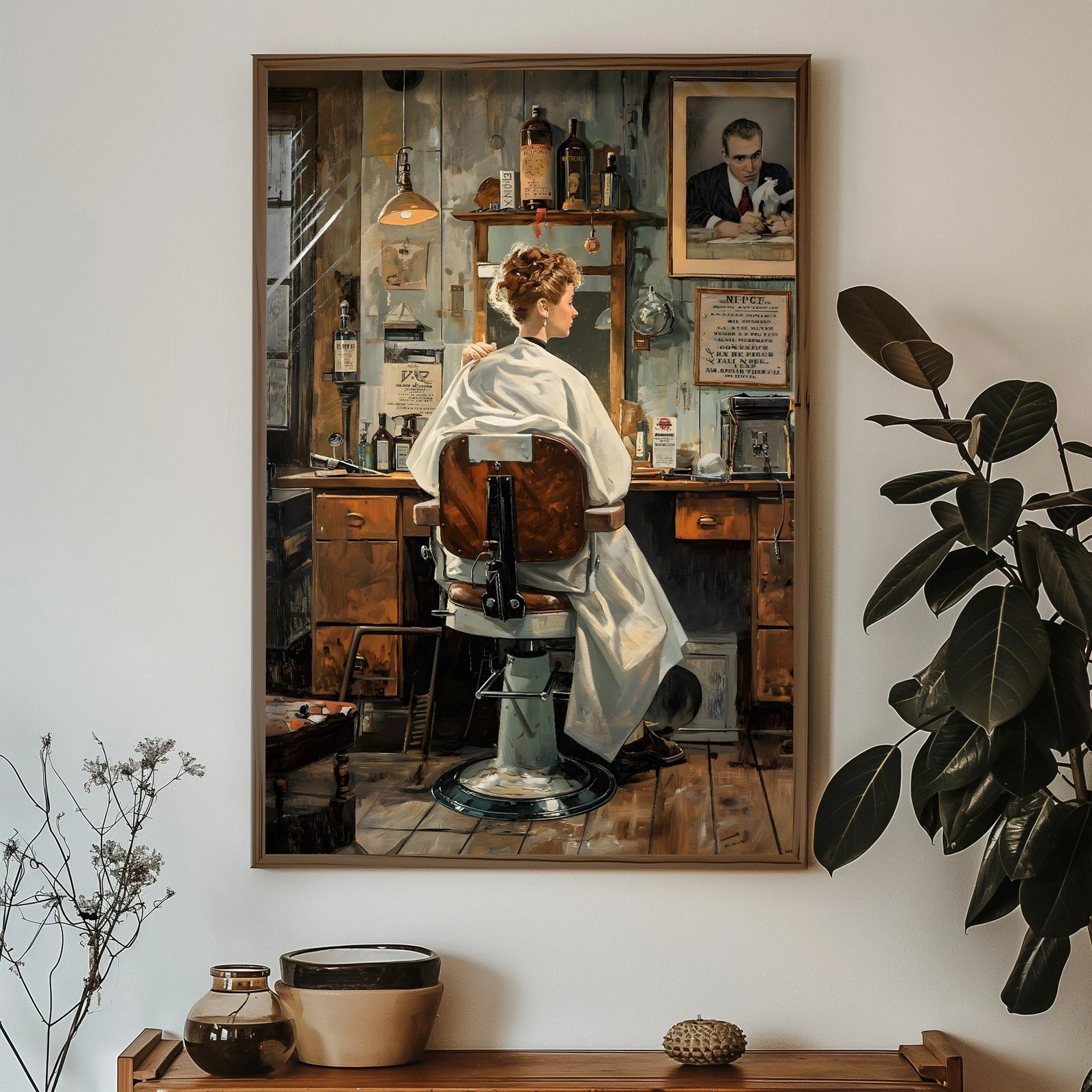 Pikturë dekorative me kornizë MDF, Wallity, HUM049