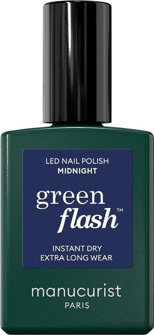 Llak për thonj Manucurist Green Flash Midnight për femra, 15ml
