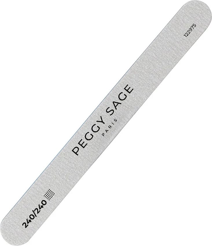 Lëmues për thonj Peggy Sage Double-sided Straight 240/240, 1 copë