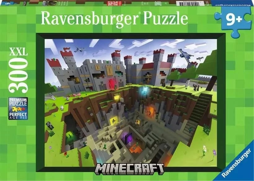 Puzzle Minecraft Ravensburger 300 pjesë XXL për fëmijë