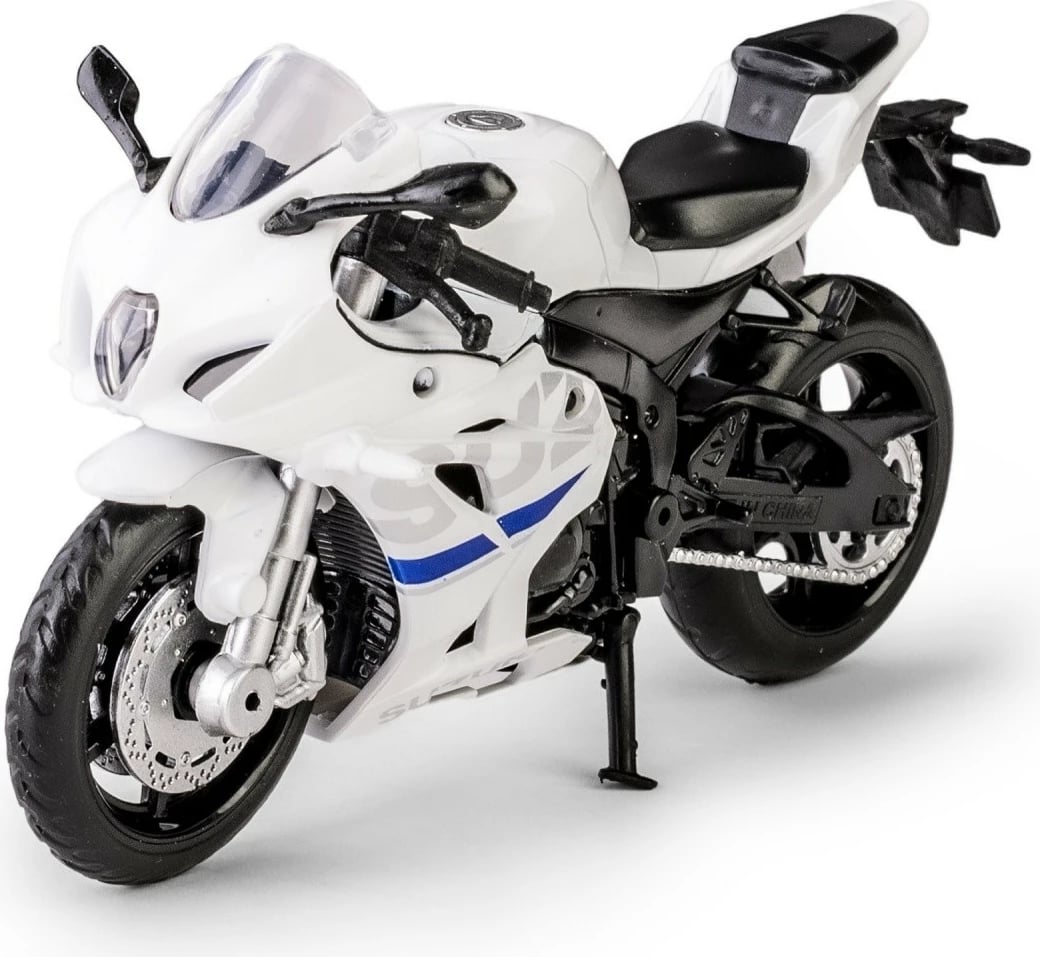 Model motor Daffi MSZ Suzuki GSX-R1000, 1:18, i bardhë