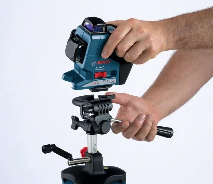 Tripod profesional Bosch BT 250, 3 këmbë, kaltër/bardhë