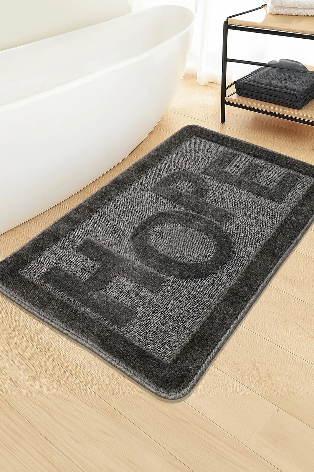 Tapet për banjo Mijölnir, Hope, ngjyrë antracit Tapet për banjo Mijölnir, Hope, ngjyrë antracit